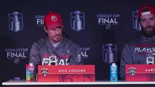 Nick Cousins & Aaron Ekblad Florida Panthers Stanley Cup Final G4 Off Day v Vegas Golden Knights