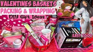 How I Fill & Shrink-wrap Valentines Day Gift Baskets  Pricing my Gift Baskets to Sale