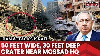 Iran-Israel War  Massive Crater Near Mossad HQ After Irans Massive Missile Offensive