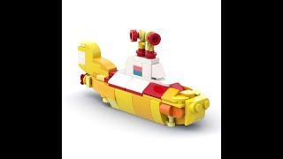 #Shorts - The Beatles Yellow Submarine LEGO MOC Animation