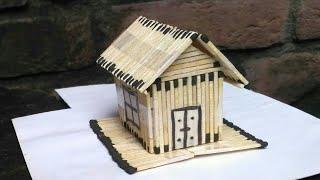 Matchstick house art and craft house craft matchstick craft things