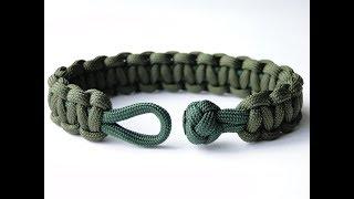 How to Make a clean Diamond Knot and Loop Cobra Paracord Survival Bracelet-Hidden Melting Points
