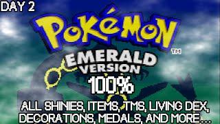 100%ing POKéMON Emerald with a LIVING SHINY DEX... DAY 2