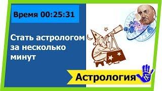 Астрологическая программа ZET. Как стать астрологом за несколько минут. Обучение 1-3.