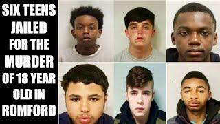 SIX TEENS JAILED FOR MURDER OF 18 YEAR OLD IN ROMFORD.