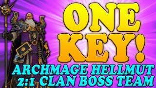 ONE KEY Archmage Hellmut 21 Clan Boss Team  Raid Shadow Legends #RaidShadowLegends #Raid #RaidRPG