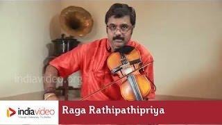 Raga Rathipathipriya on Violin - Carnatic instrumental by Jayadevan  India Video