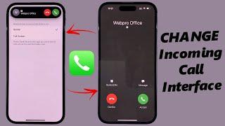 How To Change Incoming Call Interface On iPhone Banner  Full Screen