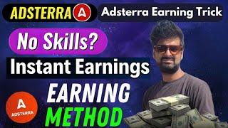 Adsterra Earn Online  Adsterra High CPM Earning Method  Adsterra Direct Link Earning Method