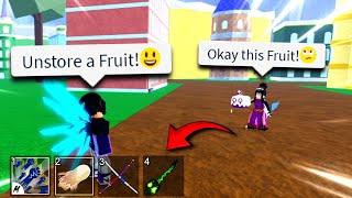 Whatever Fruit Someone Unstores I Will Use It to PvP In Blox Fruits