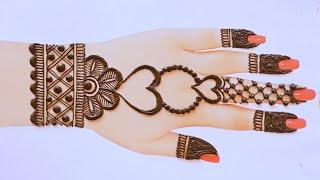 Eid  Easy Mehndi designs for hands Simple Mehandi designs Mehandi Henna design Stylish Mehandi