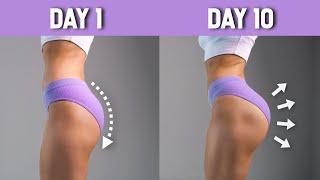10 Min  10 Days  10 Exercises to GROW BUBBLE BUTT - Intense Booty Challenge No Equipment At Home