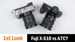 First Look Fujifilm X-S10 + Compare with X-T30 X-H1 Sony A7C