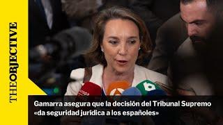 Gamarra asegura que la decisión del Tribunal Supremo «da seguridad jurídica a los españoles»