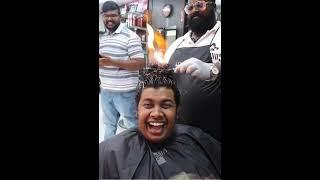 irfans fire hair cut