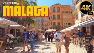Beautiful Málaga Walking Tour Part 1 •  Spain 2024・No music no talking 4K • #POV