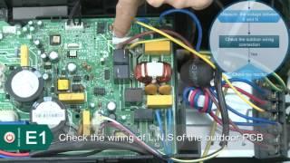 Innovair Mini Split Inverter Error Codes E1