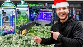 Collecting OVER $1000 From Our CHRISTMAS ARCADE