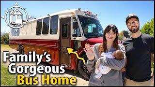 They converted a Bus into a Tiny Home & then had a baby