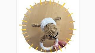 How to Crochet a Sheep Teetherكروشيه اميجرومي خروف العيد