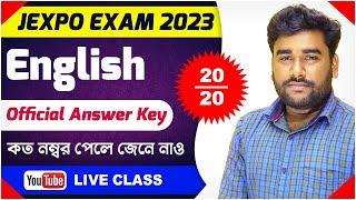 JEXPO 2023 English Official Answer Key  কত নম্বর পেলে জেনে নাও   TBR ACADEMY