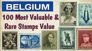 Belgium Stamps Value  100 Most Expensive & Rare Belgium Stamps  Old Stamps In The World