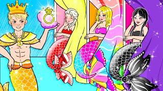 DIY Barbie Dolls Story - Where is Barbie Mermaid Princes Wife?  Dont Choose The Wrong Challenge