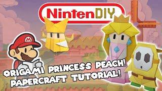 NintenDIY - Paper Mario & The Origami King Princess Peach Papercraft Tutorial