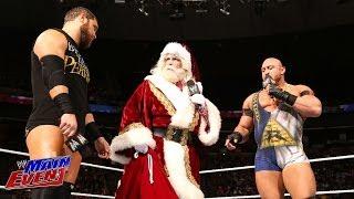 Ryback & Curtis Axel confront Santa Claus WWE Main Event Dec. 18 2013
