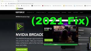 How to Download and Fix Nvidia Broadcast Error unable to start microphone noise removal 2021