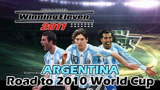 PS2 PES 2011 Argentina All Goals in 2010 World Cup