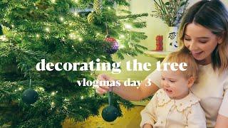 Decorating The Tree & Christmas Lights Walk AD  Vlogmas Day 3