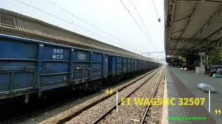 INDIAS FASTEST FREIGHT TRAIN AT 105KMPH -INDIAN RAILWAYS