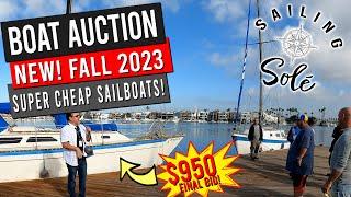 FALL BOAT AUCTION 2023 Where to buy a SUPER CHEAP sailboat - EP31