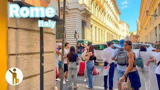 Rome Italy  - Old Streets and Fountains - 4K 60fps HDR Walking Tour