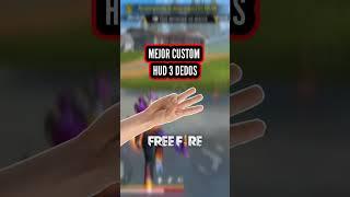 EL MEJOR CUSTOM HUD A 3 DEDOS EN FREE FIRE #short #freefire