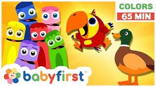 Toddler Learning Video Colors w Color Crew & Larry  ABC Alphabet & Animal Sounds  Baby First TV