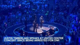 Justin Timberlake breaks silence at Chicago concert following DWI arrest Its been a tough week