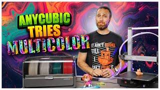 AnyCubic Tries Multicolor The AnyCubic Kobra 3 Combo