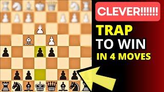  Sneaky Trap to Win Chess in 4 Moves Vs the London System