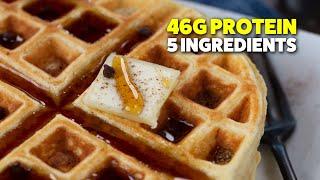 Protein Waffles with Simple Ingredients  Easy & Healthy