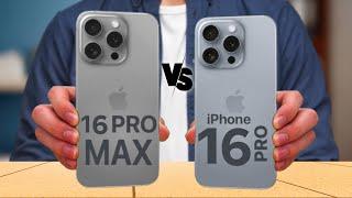 iPhone 16 Pro Max Vs iPhone 16 Pro