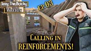 NEVER QUIT - Bricklayer Vs Wind- IzzyTheBricky Weekly ep03 #renovation #vlog