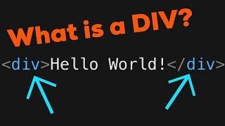 What is a DIV?    HTML Basics #1