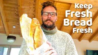 Store Fresh BAGUETTE French Bread in the FREEZER + Thawing and Toasting Tips Works for All Bread