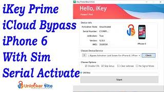 iKey Prime iCloud Bypass With Sim  iPhone 6  MEID & GSM Bypass Full Signal