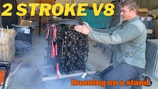 2 stroke V8 RUNS