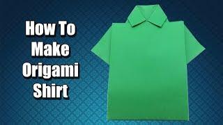 How to make Origami Shirt - Easy Paper Shirt making tutorial