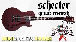 Eng Sub SCHECTER SOLO-II APOCALYPSE RED REIGN electric guitar