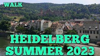 Heidelberg Summer 2023 Walk from Alte Brücke Old Bridge to Bismarckplatz via Hauptstraße